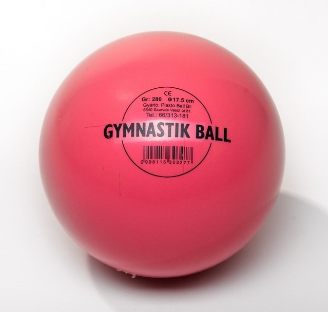 Gimnasztikai / ritmika labda Pink 17,5 cm PLASTO