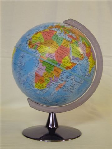 Földgömb, 25 cm - politikai