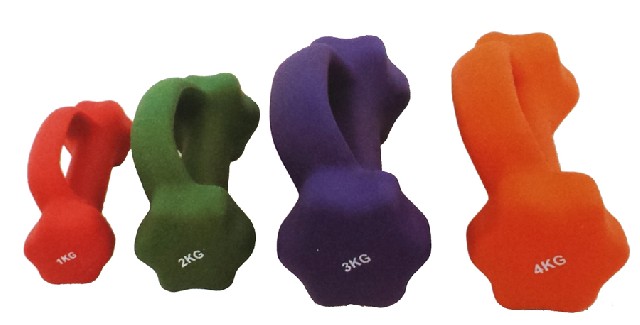 Kézisúlyzó fogantyúval 2x3 kg,neopren - SPARTAN