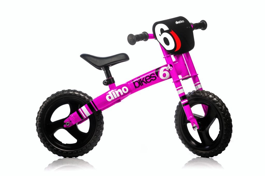 Pink futóbicikli (tanuló kerékpár) DINO BIKES