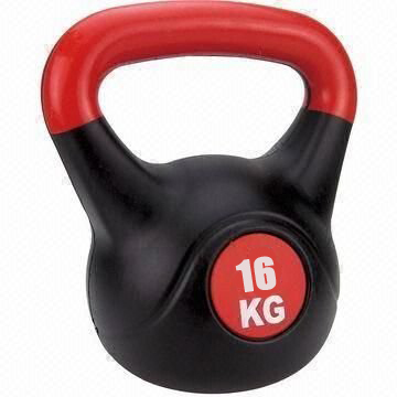 Füles súlyzó - Kettlebell, műanyag, 16 kg SPARTAN