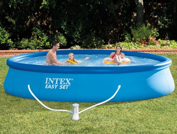 Intex Easy vízforgatós medence szett 396x84 cm, vízforgatóval - 28142
