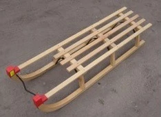 Szánkó, fa, 120 cm S-SPORT